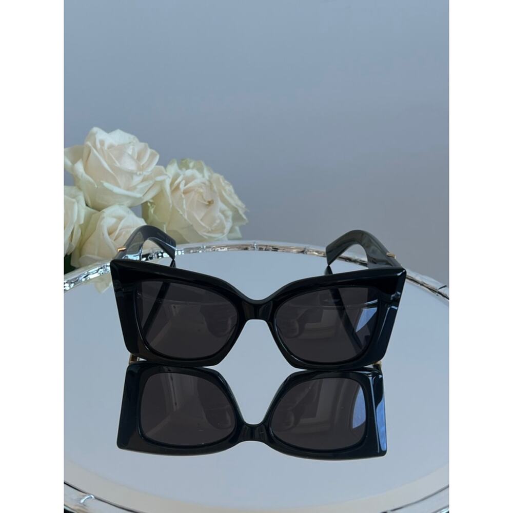 NEW Saint Laurent SLM119 Blaze Black Sunglasses - Picture 4 of 9